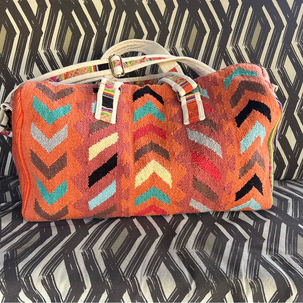 Panache Apparel Colorful Chevron Patterned Women's Bag